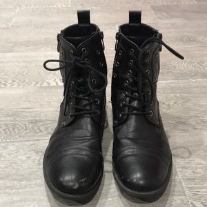 Men’s Black Combat Boots